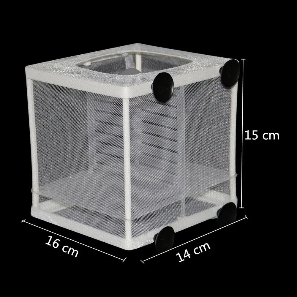 Aquarium Water Isolation Network Hanging Fish Breeding Breeding Isolation Box Aquarium Fish Tank Accessory Two Size Optional 1Pc
