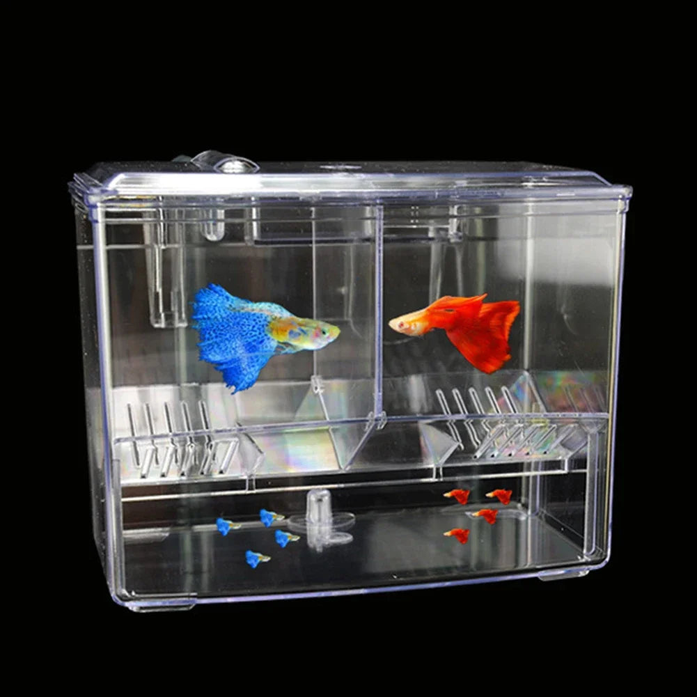 Aquarium Fish Breeding Box for Fish Tank External Hanging Pneumatic Hatching Incubator Breeder Box Fish Aquatic Pet Supplies