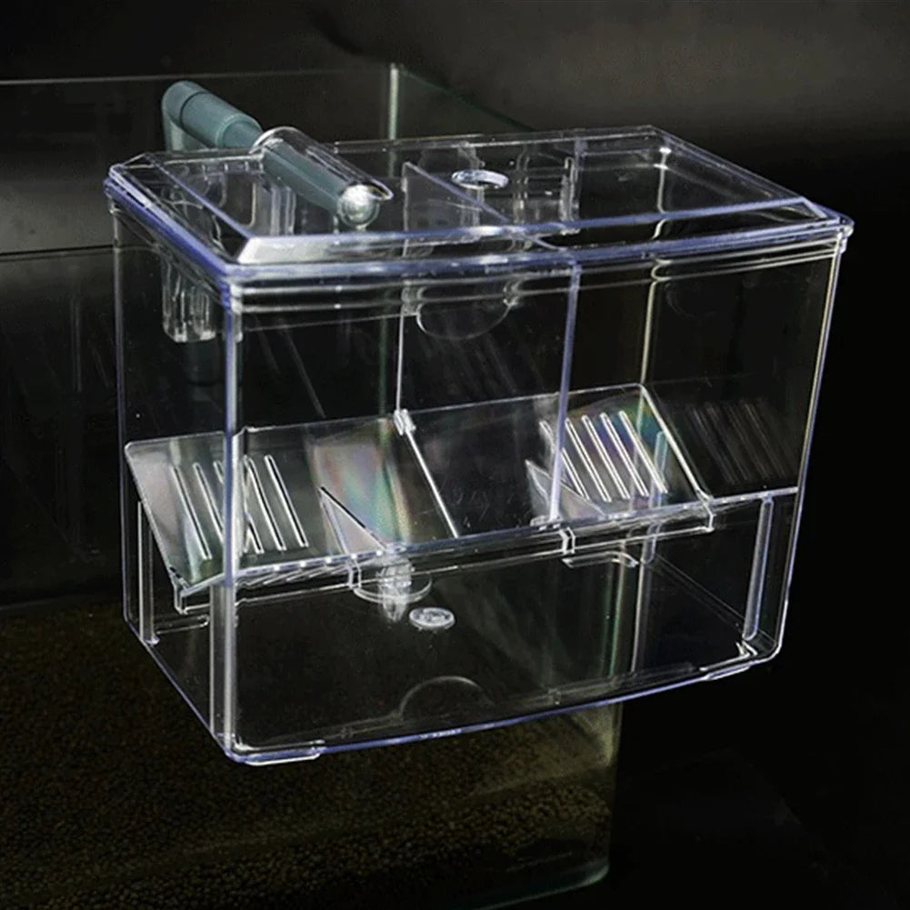 Aquarium Fish Breeding Box for Fish Tank External Hanging Pneumatic Hatching Incubator Breeder Box Fish Aquatic Pet Supplies