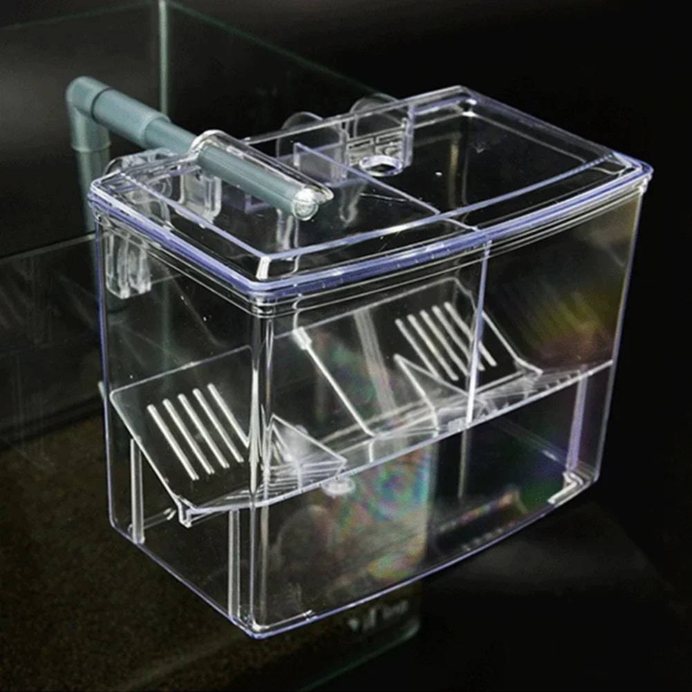 Aquarium Fish Breeding Box for Fish Tank External Hanging Pneumatic Hatching Incubator Breeder Box Fish Aquatic Pet Supplies