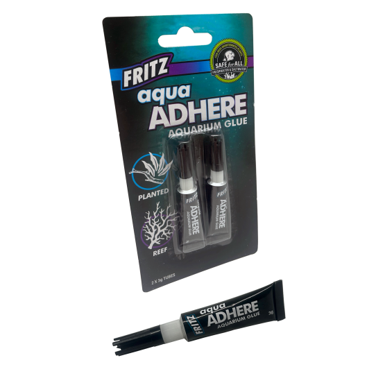 Fritz aqua Adhere Aquarium Glue - 2 x 3g Tubes
